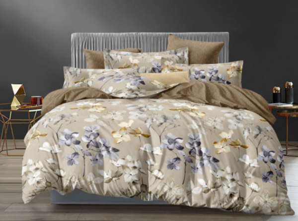 Комплект постільної білизни "ТЕП" євростандарт Orchids Toffee(4636)