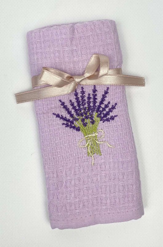 Рушник вафельний кухонний Mercan Lavanda Lilac