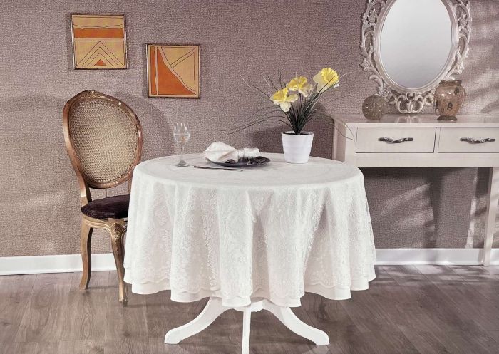 Скатертина Set Maison D'or Q180+Q170+6pcs+6psc Marinella T.Cloth Ecru