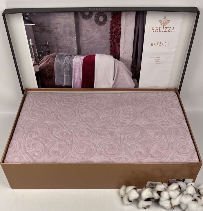 Простирадло махрове Belizza Hanzade 200х220 Lilla