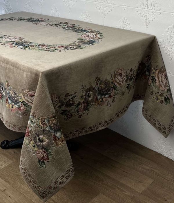 Скатертина велюрова Sagol 160x220 St-128 Vizon