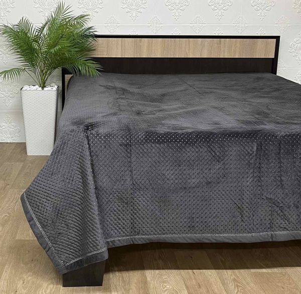Покривало велюрове квадрат Model-8 220x240 Anthracite (1160)