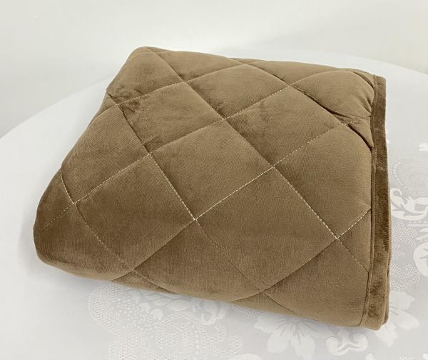 Покривало велюрове Model-10 (1221) 220х240 Brown