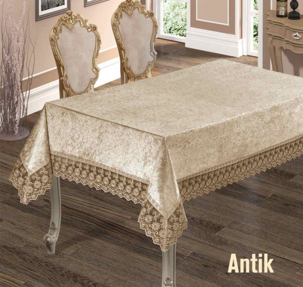 Скатертина Велюр Maison Royale 160x220 Antik Cappucino