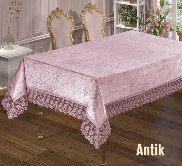 Скатертина Велюр Maison Royale 160x300 Antik Powder