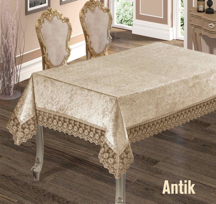 Скатертина Велюр Maison Royale 160x300 Antik Cappucino