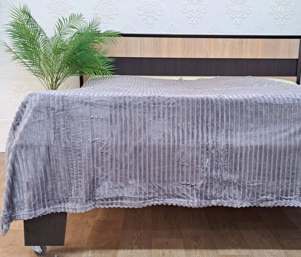 Покривало велюр євро 200х230 Grey (1100)
