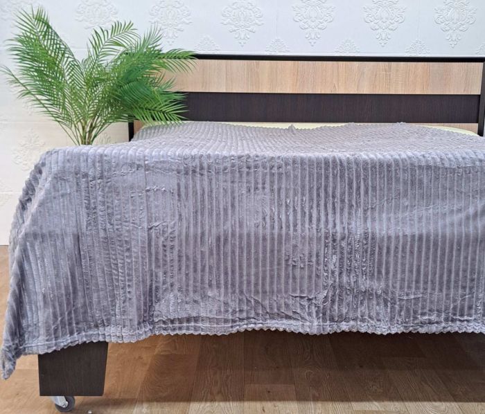 Покривало велюр євро 200х230 Grey (1100)