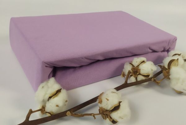 Простирадло Home Line 200x200 на резинці трикотаж Lilac