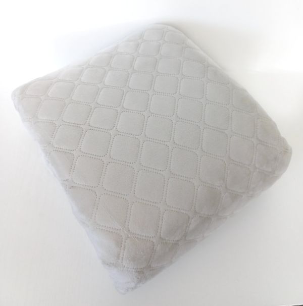 Покривало  ТЕП "ВЕЛЮР" 240*260см Light Grey Ромб круглий