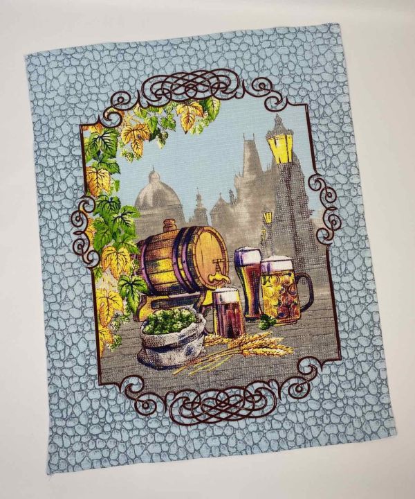 Рушник кухонний вафельний "Beer" 60х50