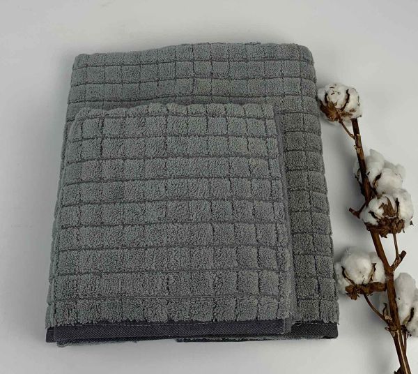 Набір рушників Pupilla 2 шт Arya Model-2 Сірий