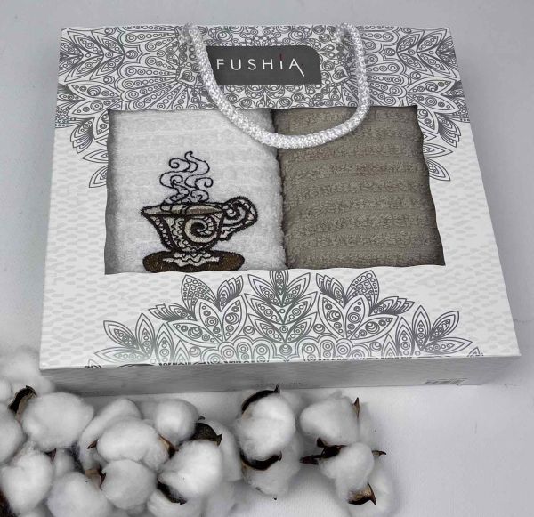 Набір кухонних рушників Fushia 40x60 Coffee 2