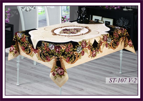 Скатертина гобеленова Sagol 160x220 St - 107 V2 Siyah