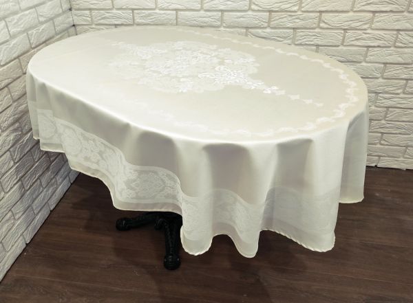 Скатертина Sagol тефлон 160x400 ovale St-060 Cream