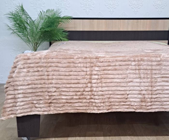 Покривало велюр 150х200 Dark  Beige (614)