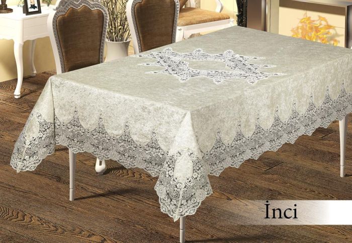 Скатертина Велюр Maison Royale 160x220 Inci Cream