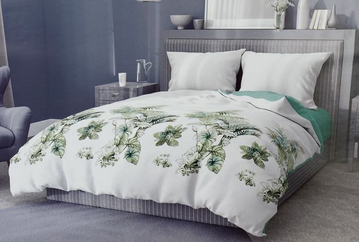 Комплект постільної білизни "Lanabelle Cotton Line" євро (Тропік Green)