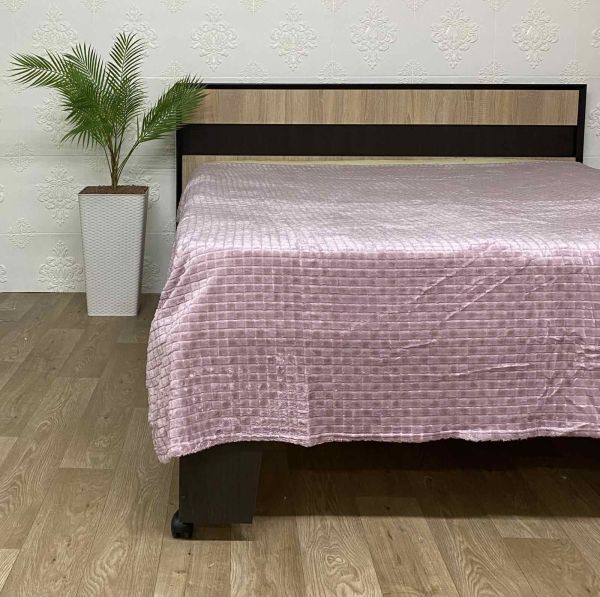 Покривало велюр євро (1214) 150х200 Pink