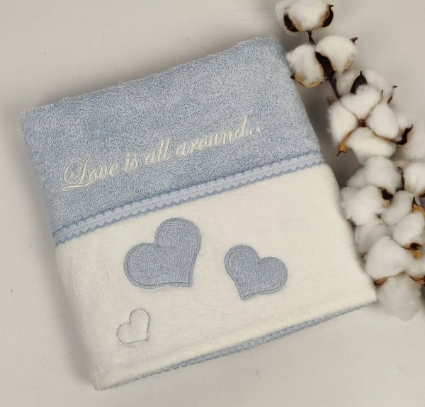 Рушник Maison D'or Monique Hearts 50x100 Blue