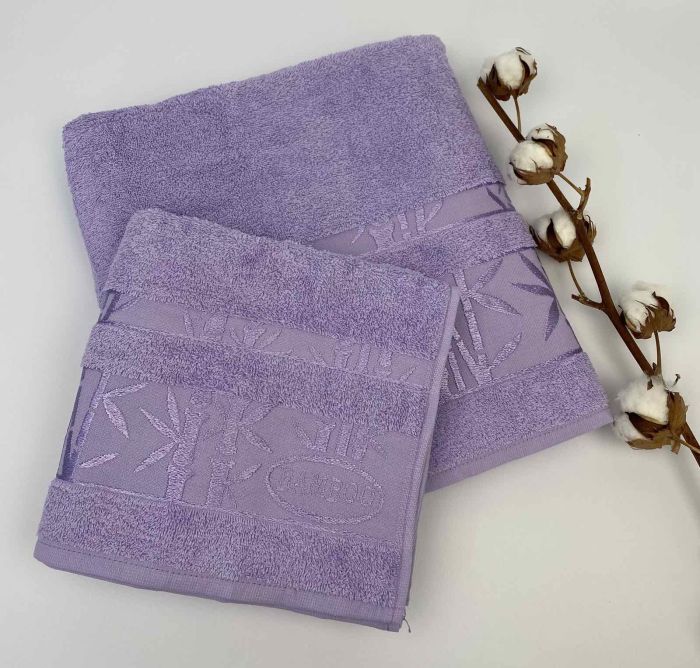 Набір рушників 2 шт Bamboo-2 Purple