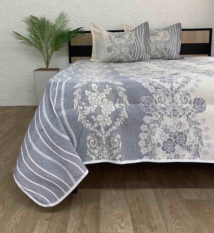Покривало Moda Box 240x260 з наволочками Sevde Gri