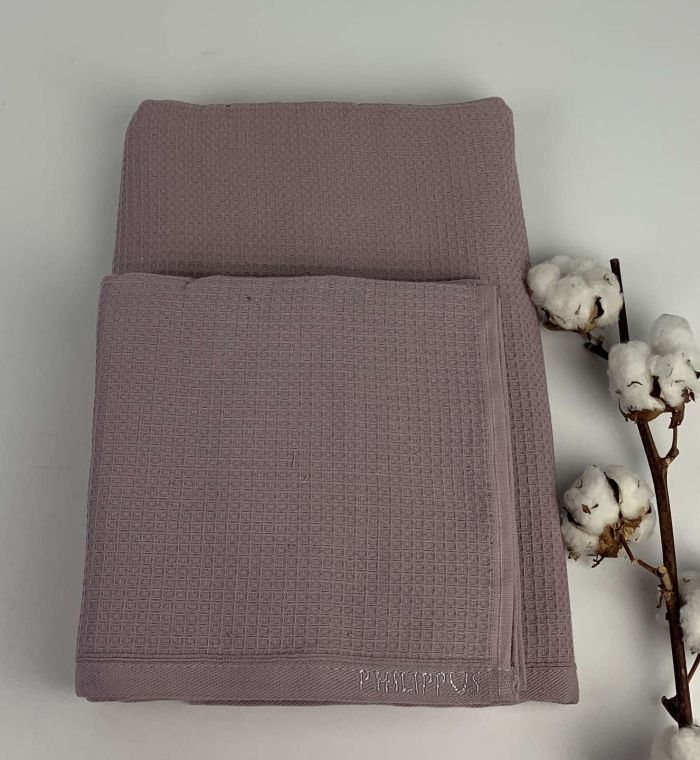 Набір рушників Philippus Platinum Cotton 2 шт Ekvador Фіолетовий(ЕА109)