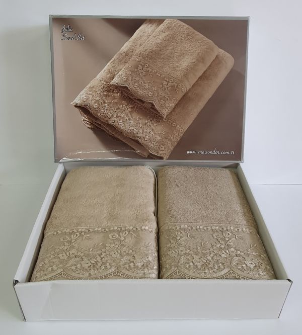 Рушники Maison D'or 2шт Julia (Bamboo) Beige