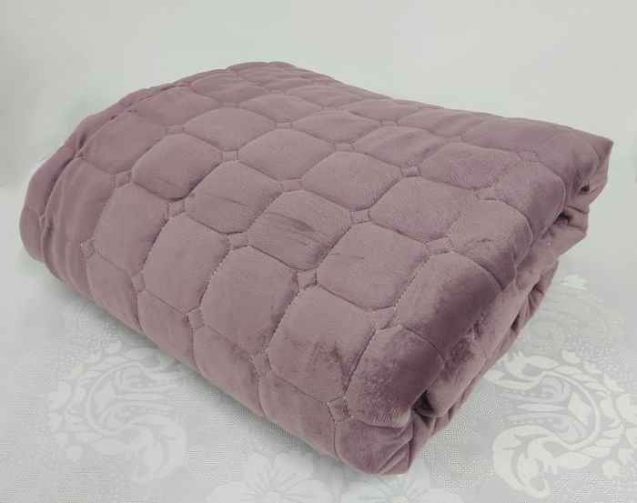 Покривало велюрове Model-9 160x230 Lila