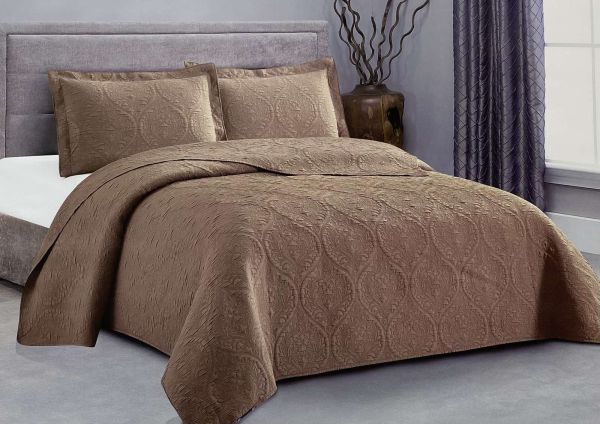 Покривало з наволочками Colorful Home 220х240 Brown