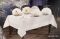 Скатертина Set Maison D'or Magnole Damasque 155х270+8psc Ecru