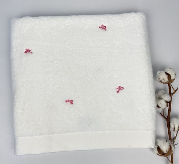 Рушник Maison D'or Butterflies 85x150 White/Pink