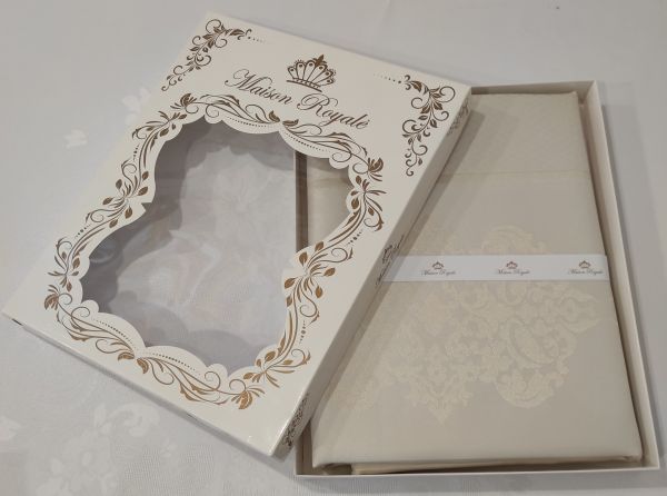 Скатертина тефлон Maison Royale 160*300 Meltem Cream