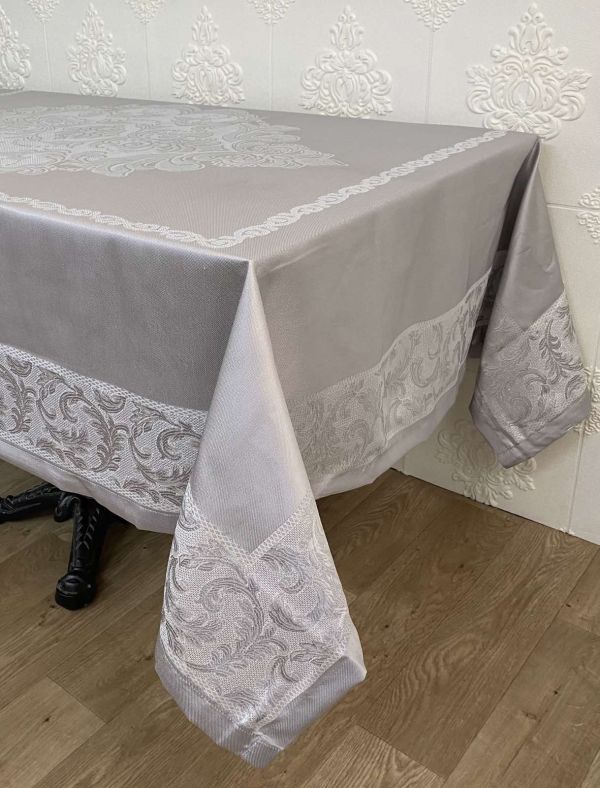 Скатертина тефлонова Maison Royale 160х220 Koza Silver