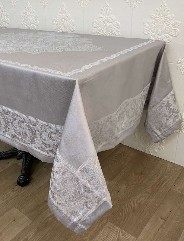 Скатертина тефлонова Maison Royale 160х220 Koza Silver