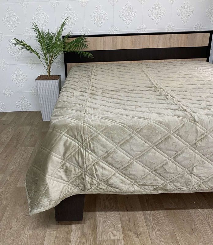 Покривало велюрове Model-14 (1244) 220х240  Haki