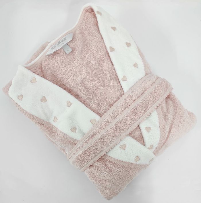 Халат жіночий Maison D'or Lavoine Hearts Rose Color L