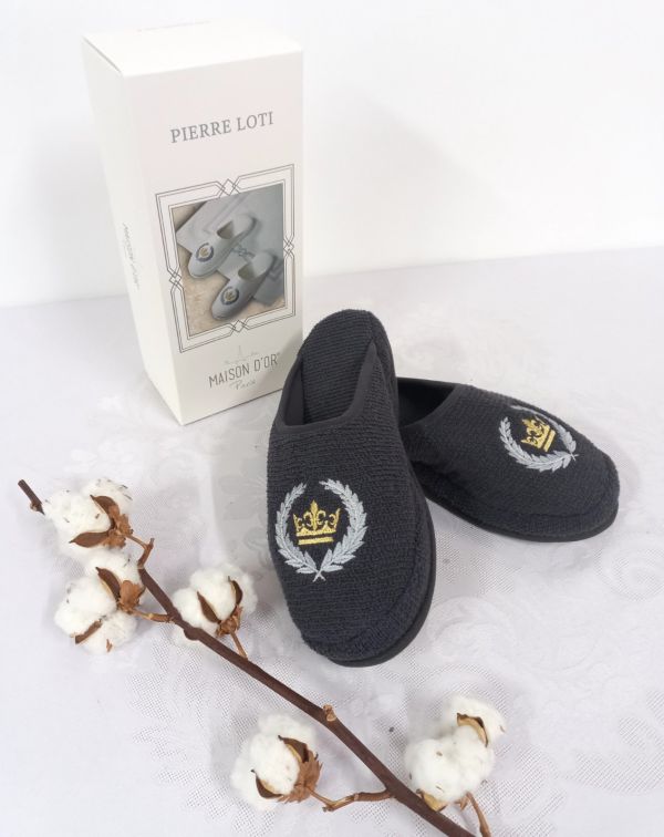 Тапочки Maison D'or Pierre Loti Slipper Anthracite
