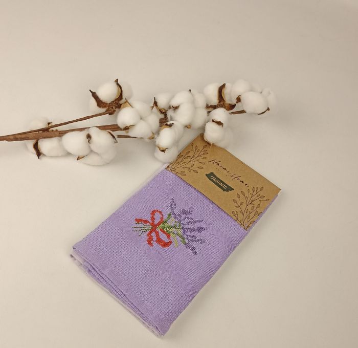 Набір вафельних рушників Meteor 2шт Pattern Hanger Lavander 4