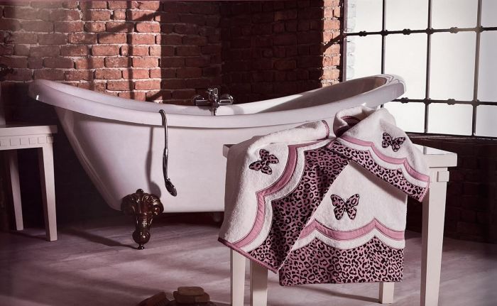Рушники Maison D'or 3шт Esperanza Ecru - Dark lilac