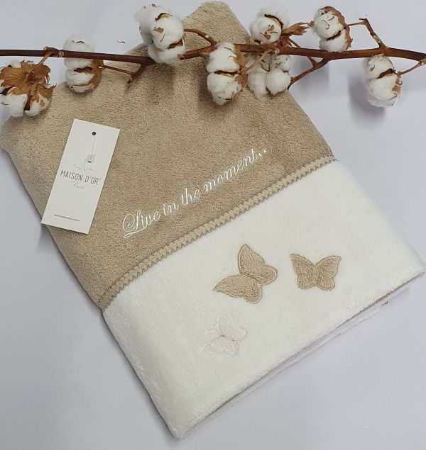 Рушник Maison D'or Monique Butterfly 50x100 Beige