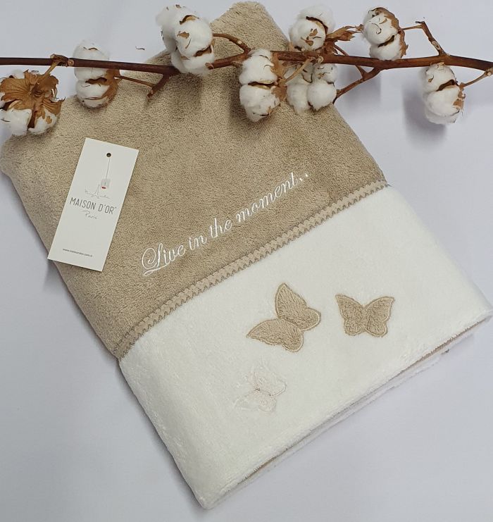 Рушник Maison D'or Monique Butterfly 85x150 Beige