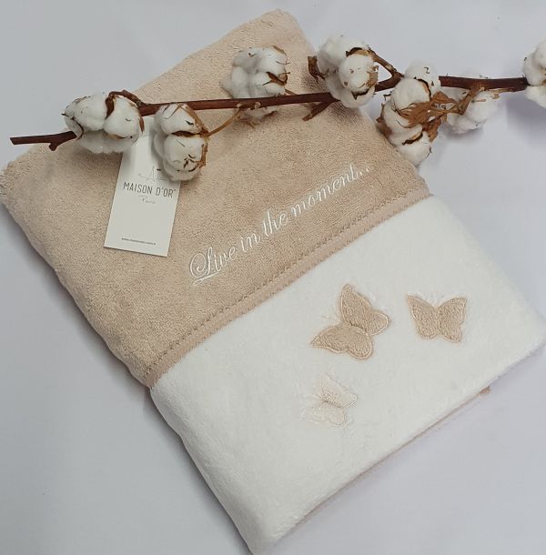 Рушник Maison D'or Monique Butterfly 85x150 Ten Pudra