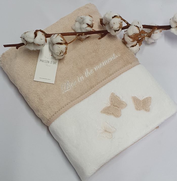Рушник Maison D'or Monique Butterfly 85x150 Ten Pudra