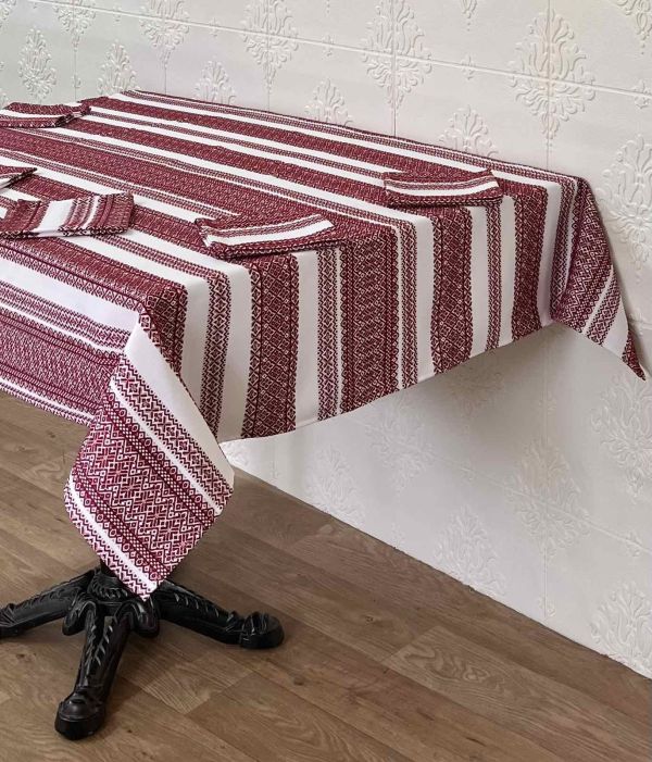 Комплект столовий Едельвіка 120х140 1.3 Коттон Red/1