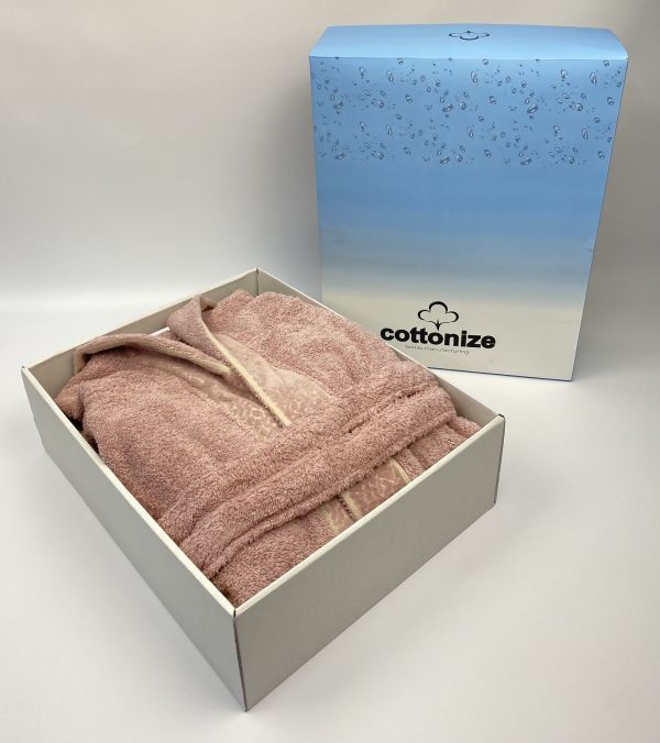 Халат Cottonize cod703 Pink M в коробці