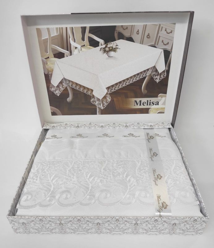Скатертина Maison Royale 160x400 Melisa White