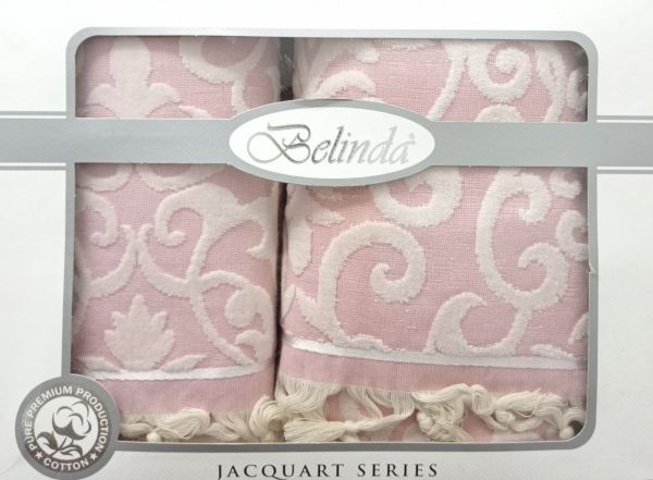 Набір махрових рушників Belinda Pink-Krem