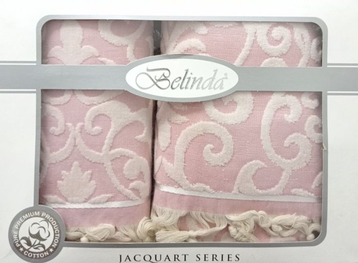 Набір махрових рушників Belinda Pink-Krem