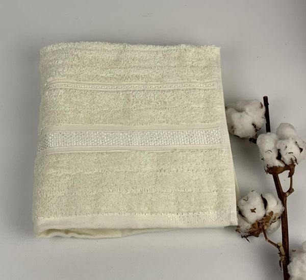 Рушник Philippus Delux Cotton 50х90 Hazel Молочний(ЕА056)